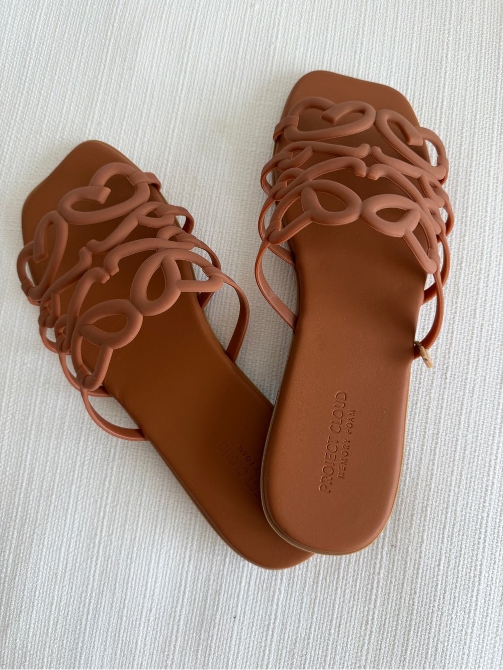 Tan Anagram Strappy Slide Sandals – Size 8